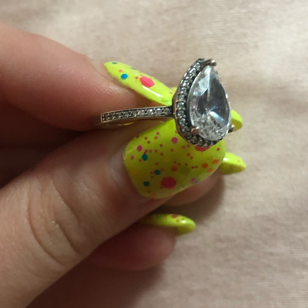 Retired Pear Shape Pandora ring Authentic - Picture 5 of 8